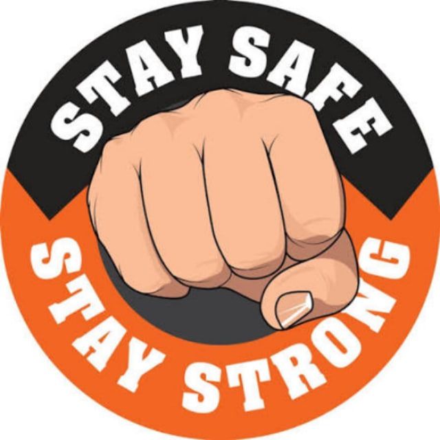 StaySafe fist mascot